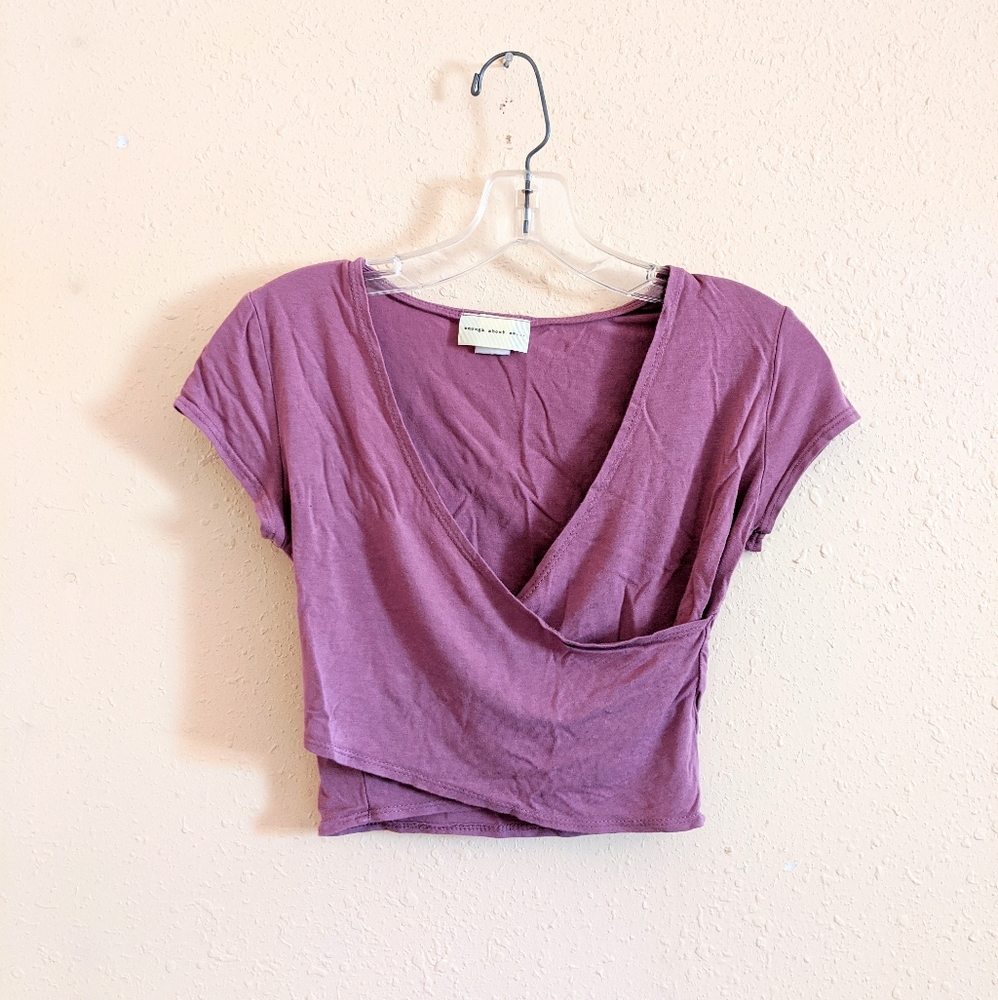 Women's Mauve Crop Top Size Small